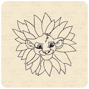 Simba Fiore SVG, Famiglia Re Leone SVG, Simba SVG, Viaggio Fsmily, Personalizza Svg, File di taglio vinile, Svg, Pdf, Jpg, Png, File di progettazione stampabile Ai
