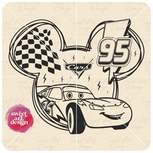 Lightning McQueen SVG, Ka-Chow Svg, Cars Svg, Family Trip SVG, Customize Gift Svg, Vinyl Cut File Png Printable Design File