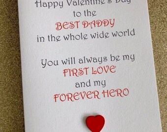 Happy Valentines Day Daddy From Daughter This Item Is Unavailable | Etsy