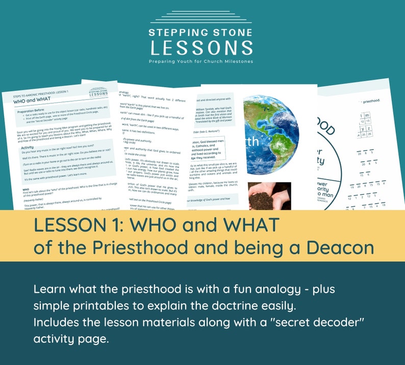 4 Lessons, Priesthood Family Home Evening Lesson Bundle Preparing for