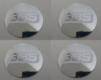 BBS Chrome/White car wheel center symbols