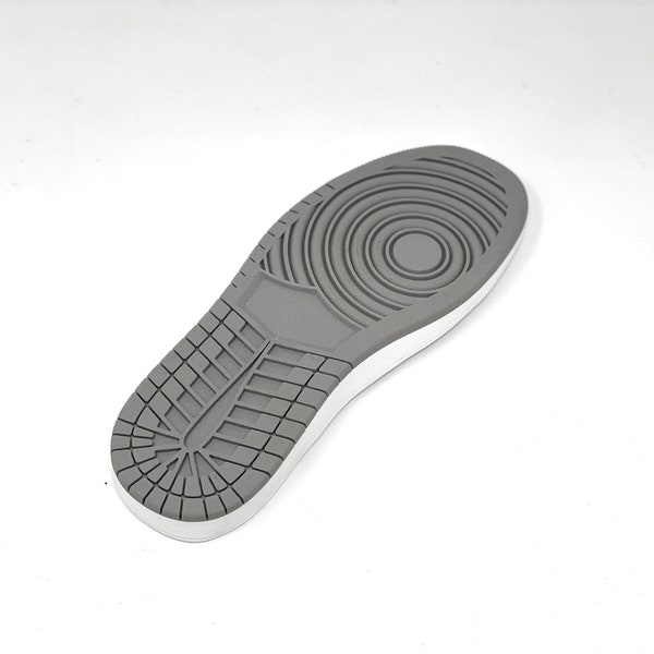 Sneaker Sole - Generic Style Similar to Air Jordan 1 / Nike Dunk - White & Grey