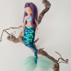 Mermaid with your choice of colors WITH GLITTER