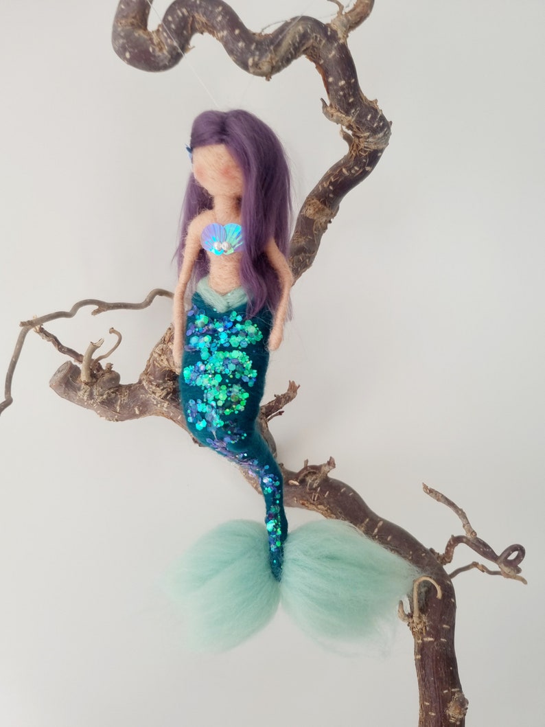 Mermaid with your choice of colors WITH GLITTER image 1