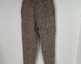 Brown Tweed Pants - Etsy