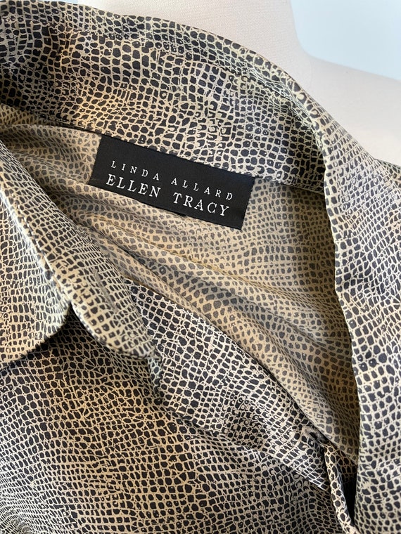 Ellen Tracy / Linda Allard Leopard Print Oversized Bl… - Gem