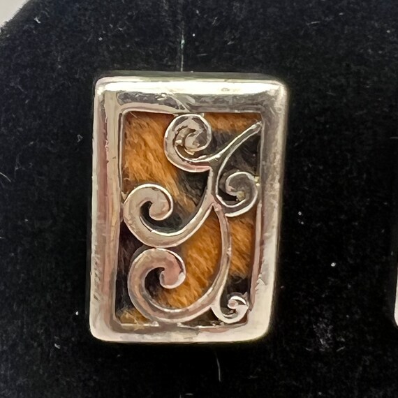 Vintage Rectangular Earrings for Pierced Ears - image 3