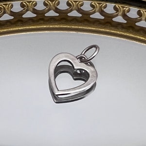 Sterling Silber Herz Anhänger/Charm