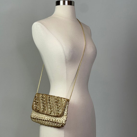 Axiom Gorgeous Vintage Gold Beaded with Gold Rope… - image 1