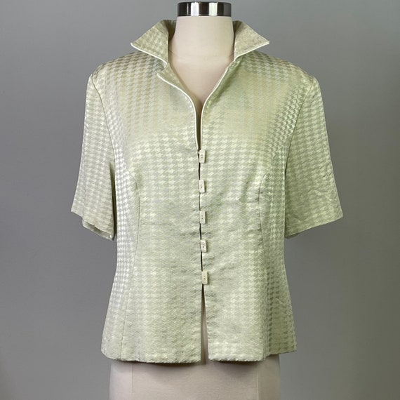 Karex Vintage Short Sleeve Blazer Top - image 1