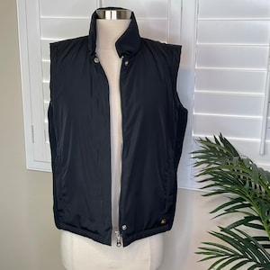 Vintage Tommy Hilfiger Black Puffer Vest in Size Small Petite