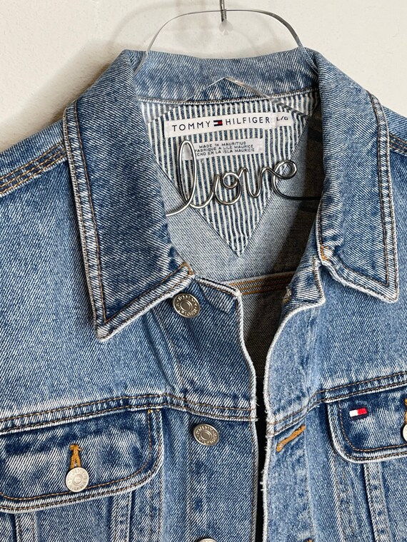 Tommy Hilfiger Vintage Y2K Denim Jean Vest - image 4