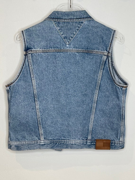 Tommy Hilfiger Vintage Y2K Denim Jean Vest - image 3