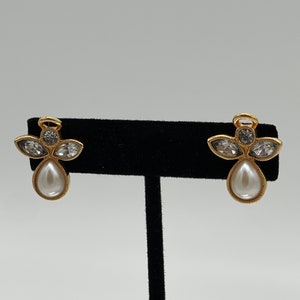 Vintage Avon Angel Post goudkleurige oorbellen