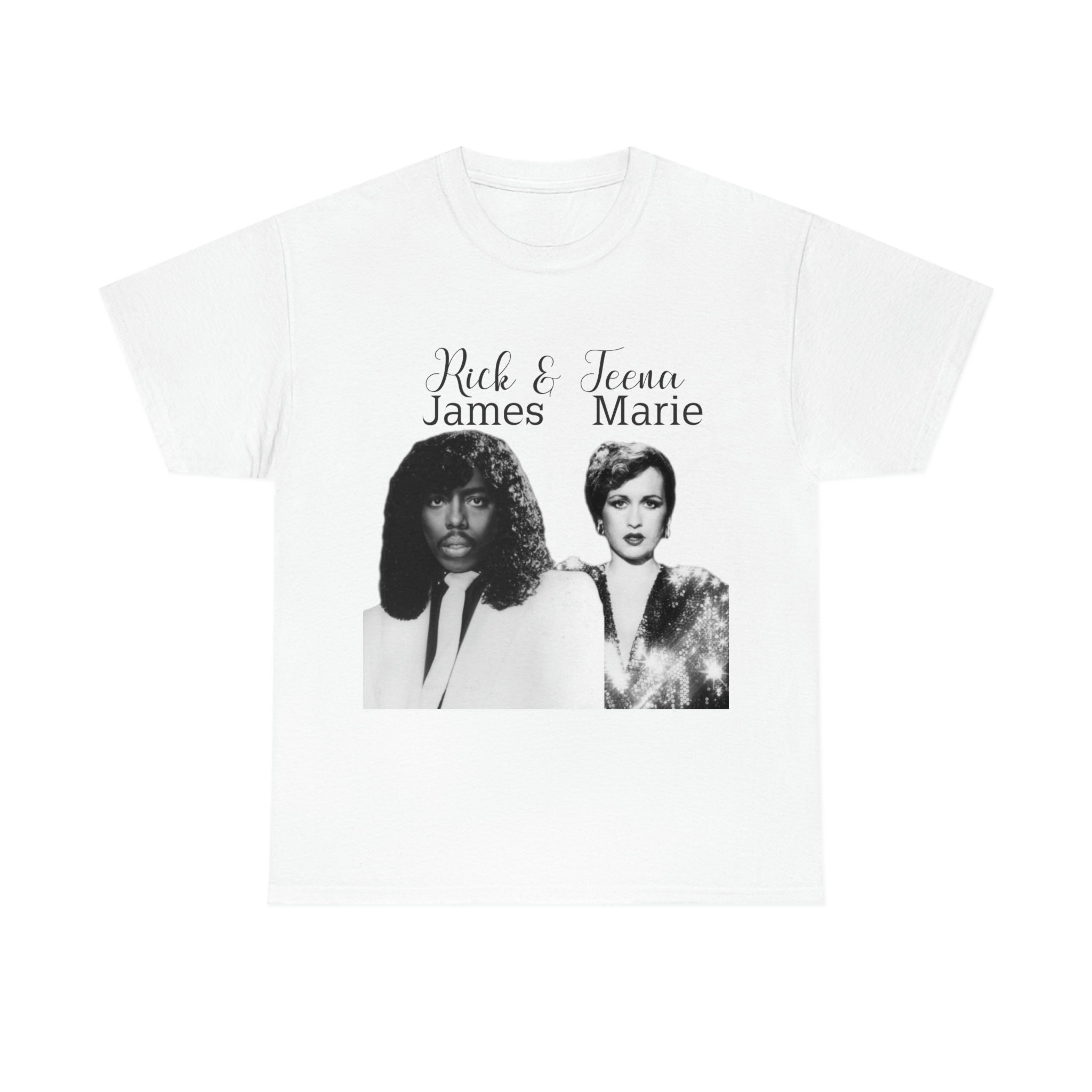 Rick James and Teena Marie Vintage style Unisex Heavy Cotton Tee