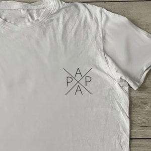 T-Shirt Papa dezent, T-Shirt Papa Statement, Geschenkidee Papa, Papa Shirt