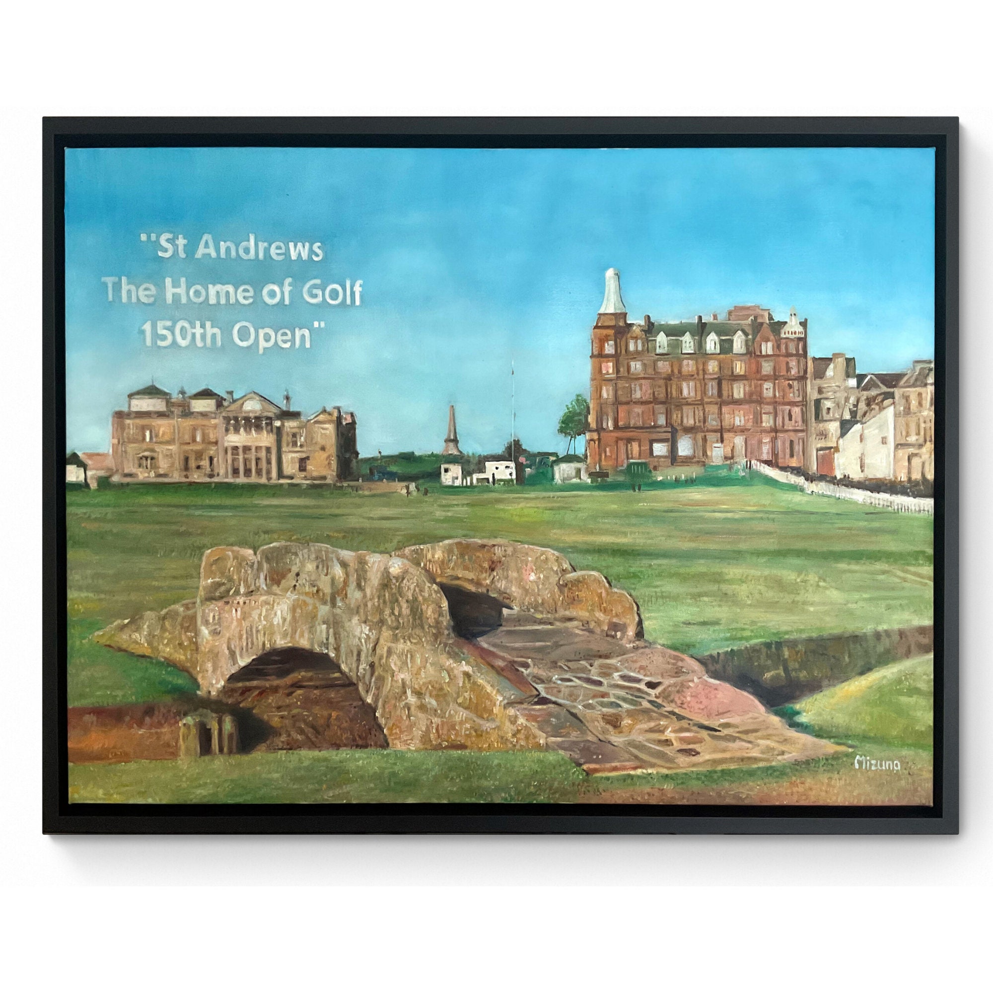 St Andrews 150th Open - Original Oil on Canvas Painting Framed 83x65cm