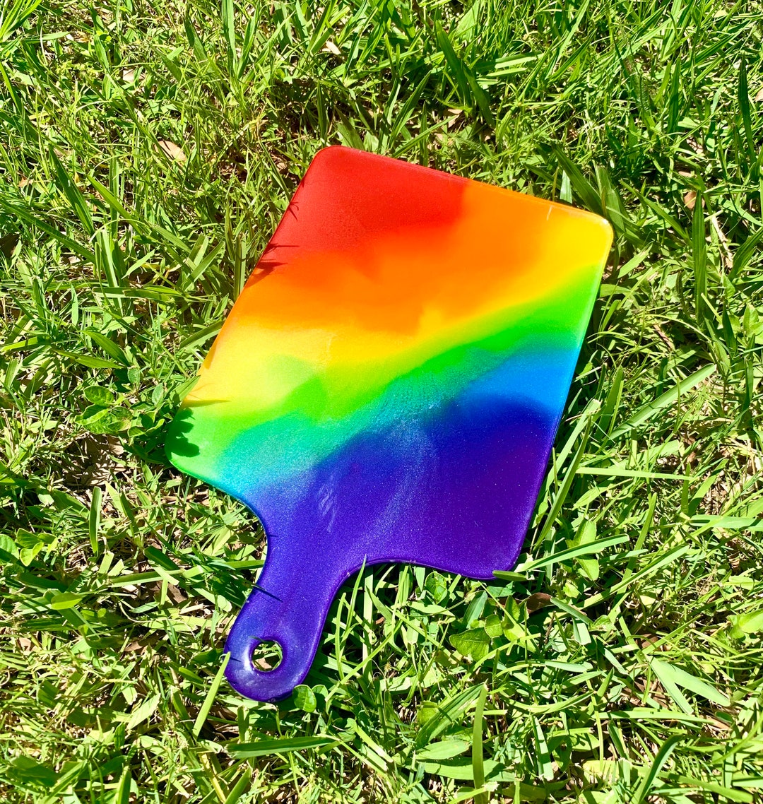 Happy Pride Epoxy Resin Charcuterie Board Happy Pride Etsy