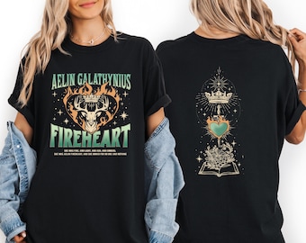 Fireheart Shirt, Aelin Galathynius Shirt, TOG Sweater, Throne Of Glass Sweater, ACOTAR, SJM Sweater, Bookish Gift