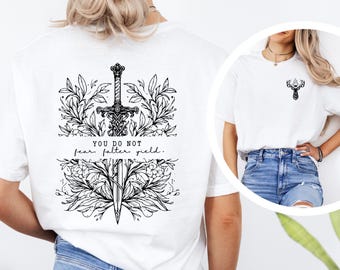 You Do Not Yield Shirt: Throne of Glass Terrasen Bookish Shirt