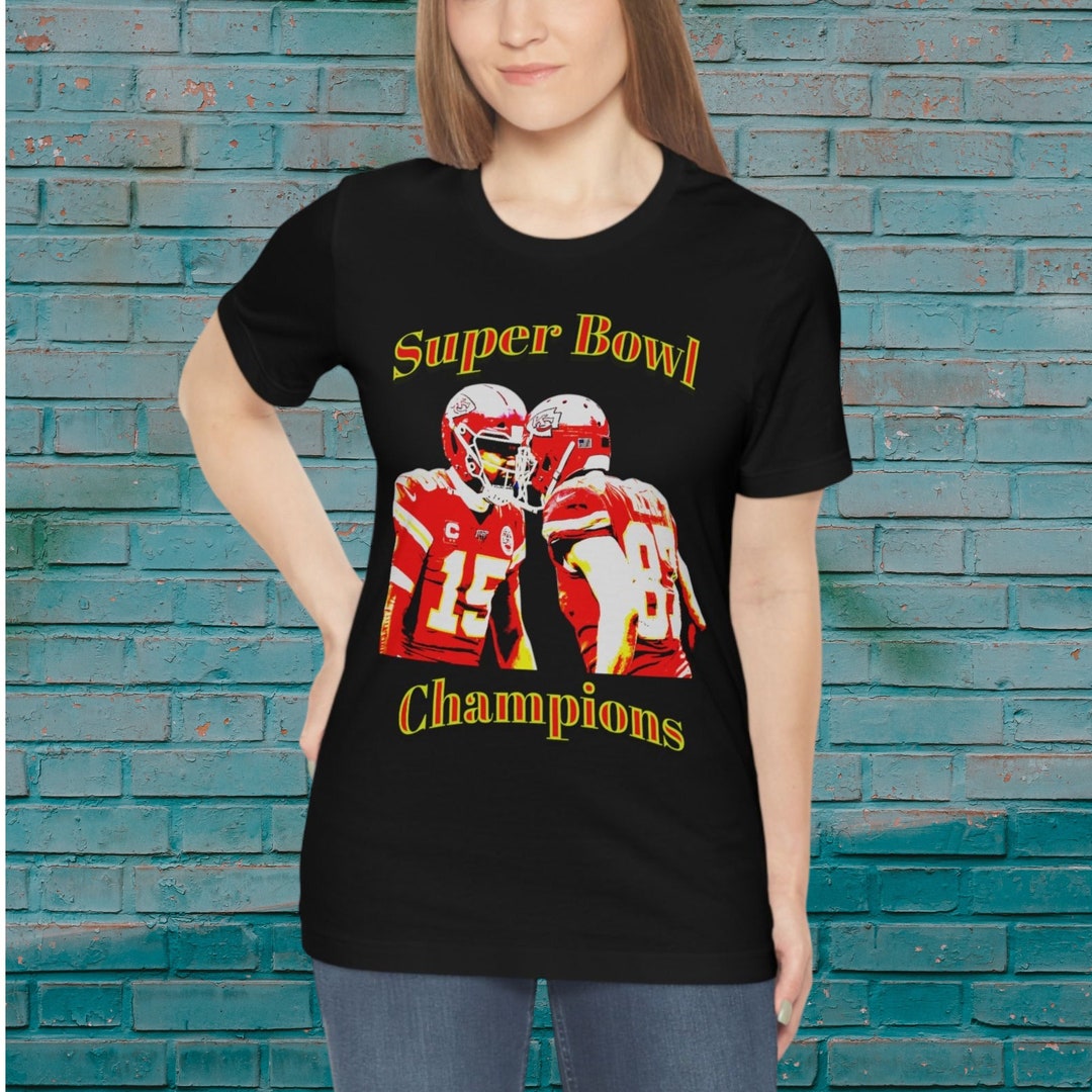 T-shirt Manica Lunga KC Chiefs Super Bowl Champs – Maglia NFL Per Uomo Con Stampa Trump