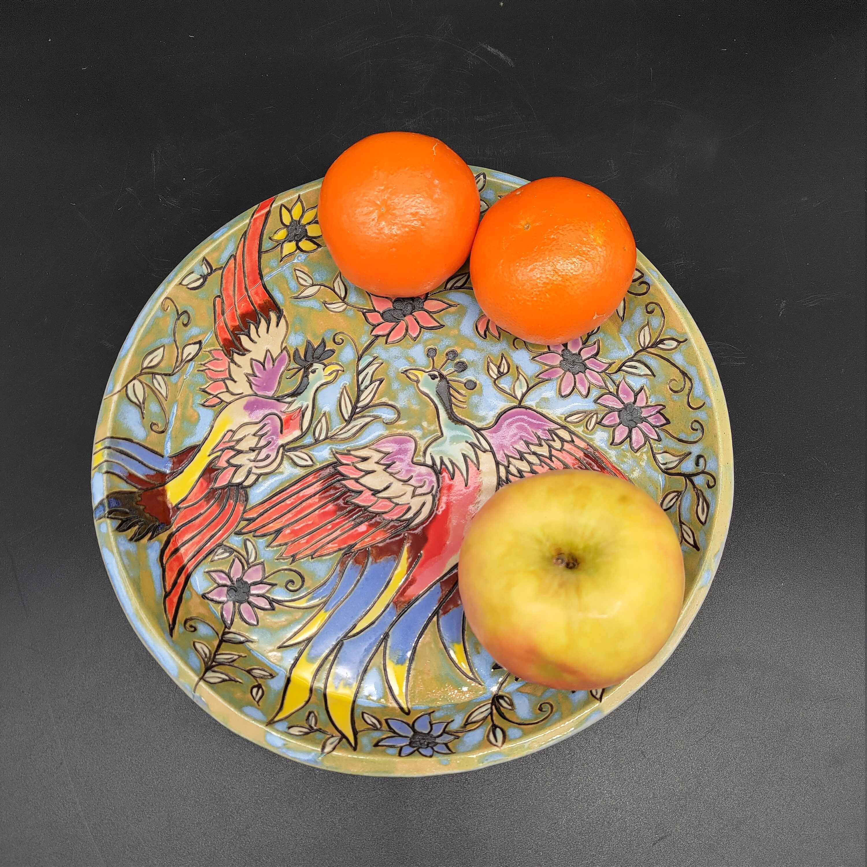 Assiette Décoration à L'émail