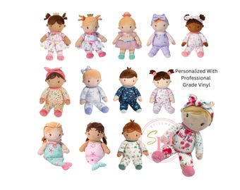 Personalized Baby Doll, My First Birthday Doll, First Dance Recital Gift, Baby Gift, Custom Doll,  Baby Christmas Gift, Soft Plush Doll