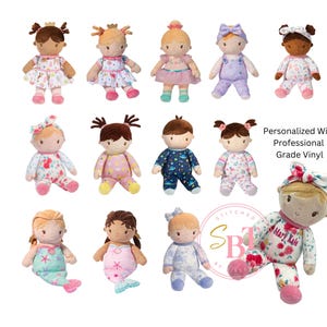 Personalized Baby Doll, My First Birthday Doll, First Dance Recital Gift, Baby Gift, Custom Doll,  Baby Christmas Gift, Soft Plush Doll