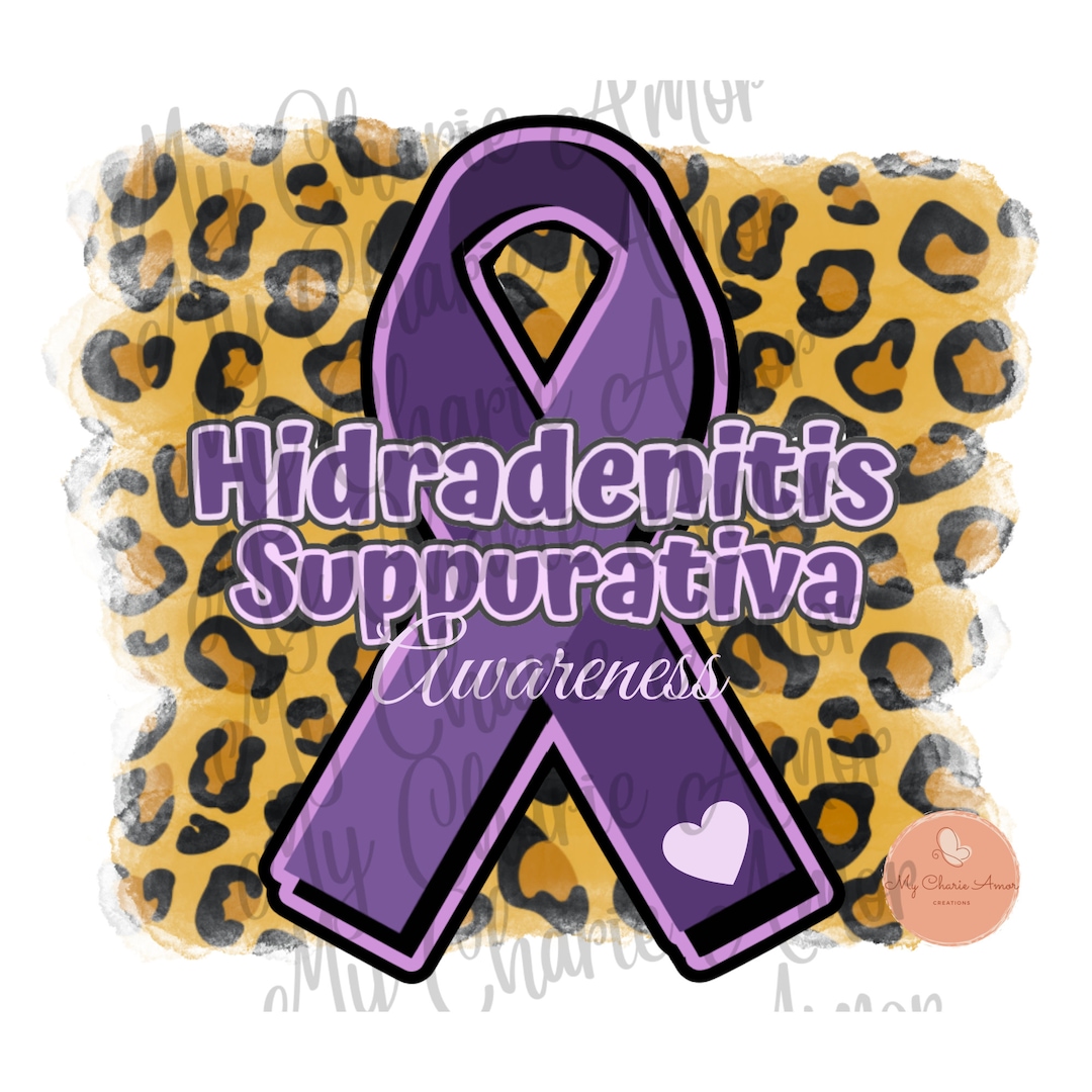Hidradenitis Suppurativa Awareness, PNG, Purple Ribbon, Purple, Cheetah