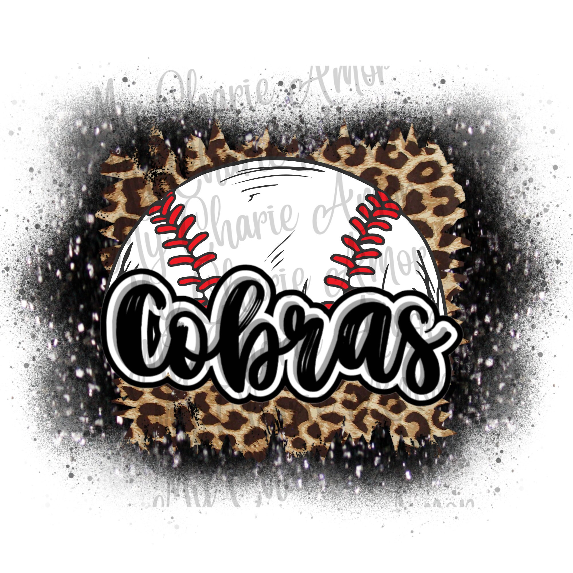 Cobras Png Cobras Baseball Team Sublimation Cheetah Print Etsy
