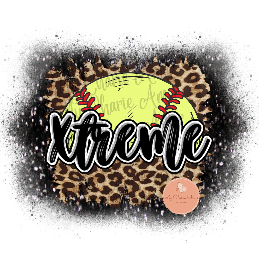 Xtreme Png, Xtreme Softball, Team, Sublimation, Cheetah Print, Glitter