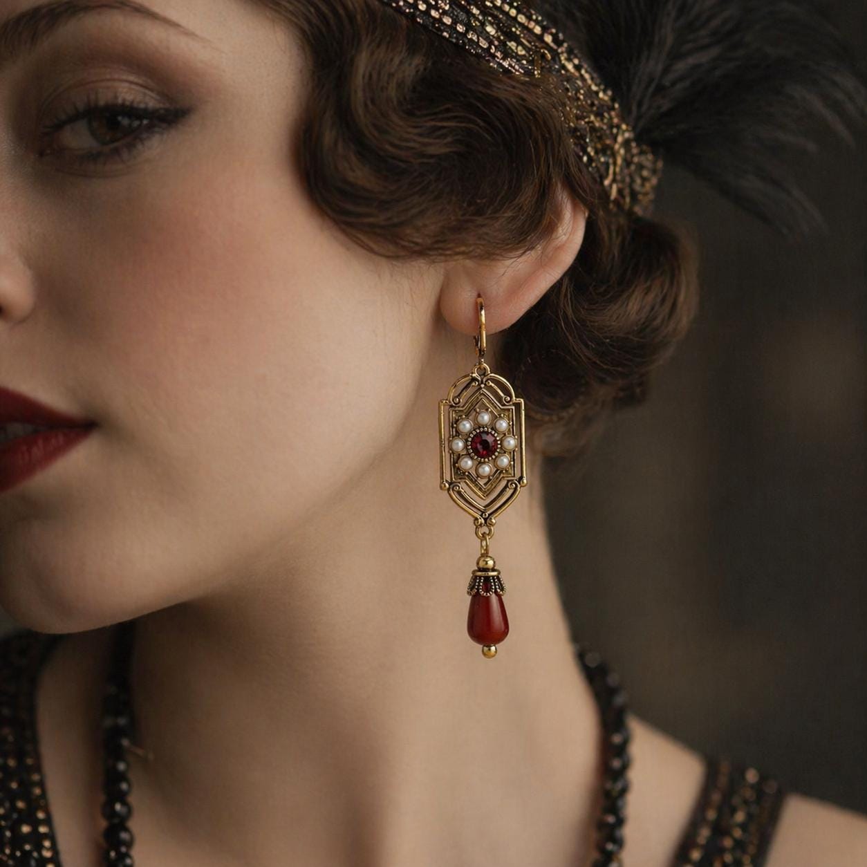 1920年代アメリカ、アンティーク、イアリング ma 1920s Earrings - Etsy