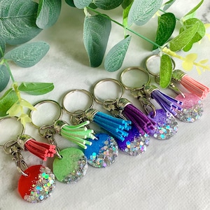Shopping Trolley Token- silver and colour of choice // trolley coin, gym locker coin, keyring clip