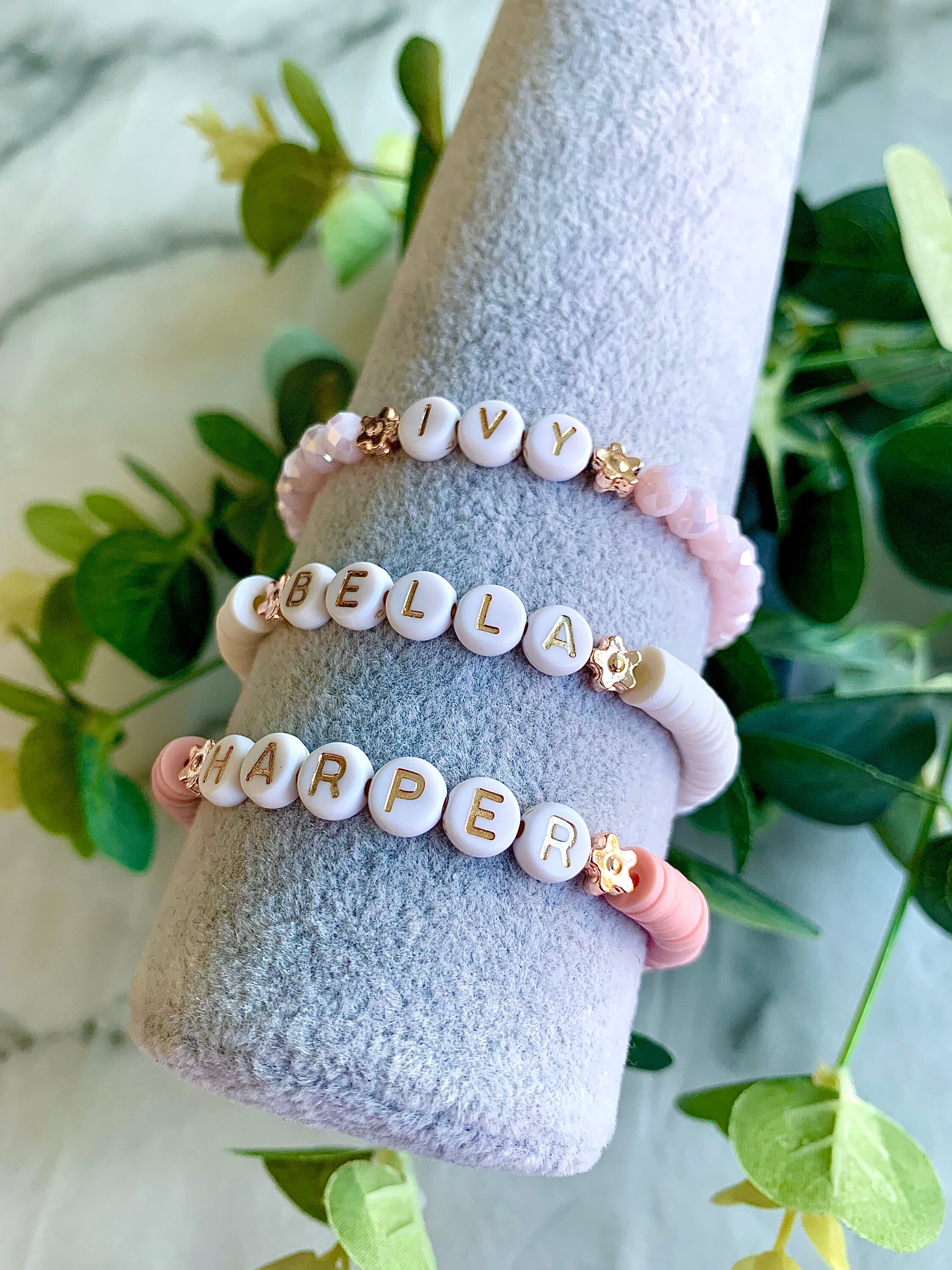 Personalised Flower Girl Bracelet // Gift for Flower Girl Etsy