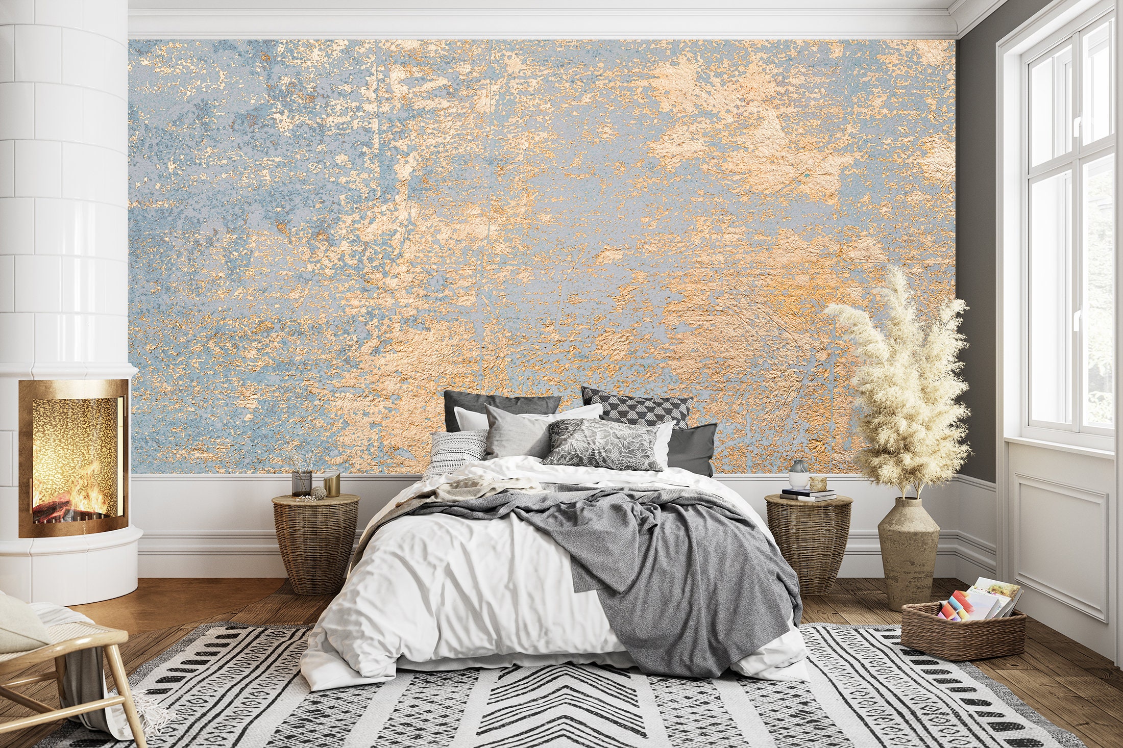 Ancient Wall Surface, Vintage Textured, Marble Wallpaper, Background Wallpaper, Peel and Stick, Temporary Wallpaper, Wall Mural, Wall Decor