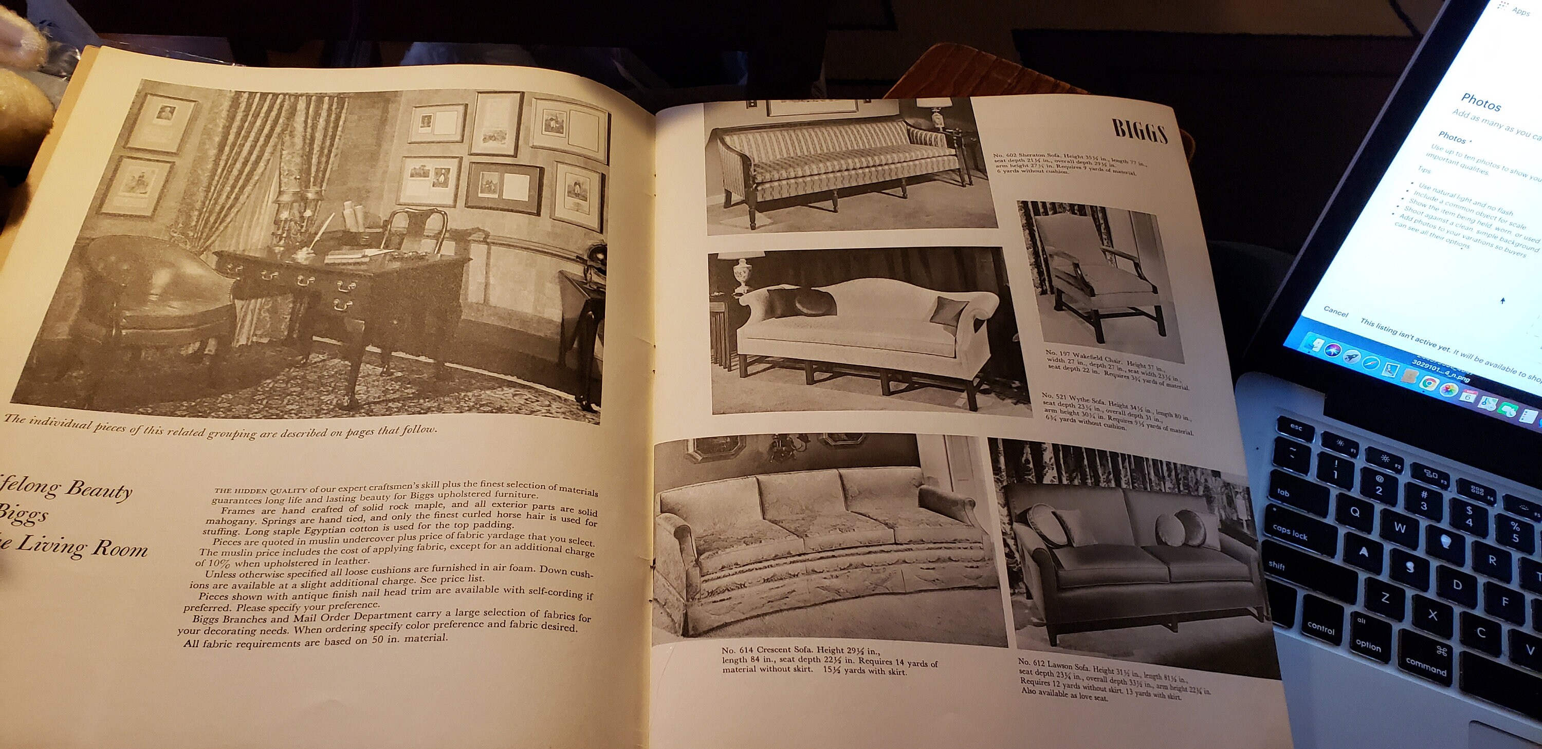 1966 Biggs Furniture Catalog Richmond Virginia Embossed Cover Etsy