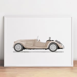 Vintage Printable, Classic Car Wall Art, Transportation Decor, Big Boy Room Decor, Car Printable, Vehicle Wall Art, Retro Car Print