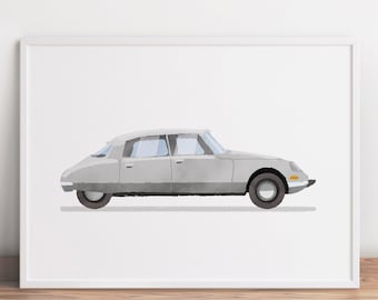 Vintage Printable, Classic Car Wall Art, Transportation Decor, Big Boy Room Decor, Car Printable, Vehicle Wall Art, Retro Car Print