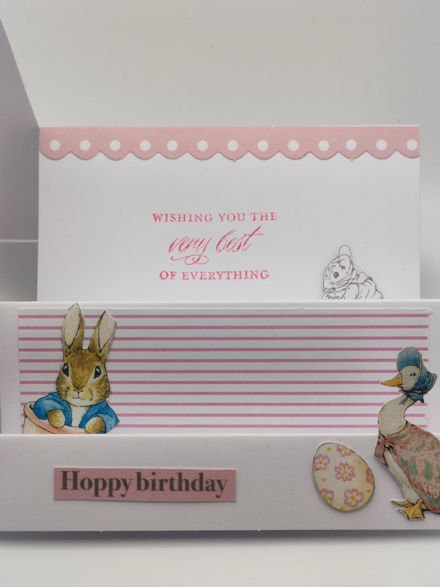 Peter Rabbit Bunny Themed Stepper Card - Etsy