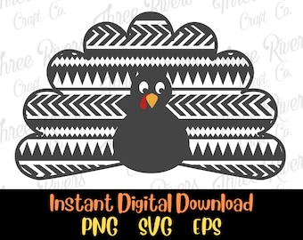 Acción de Gracias PNG, Diseño de sublimación de Acción de Gracias, Turquía PNG, Turquía SVG, Pavo Eps, Descarga digital