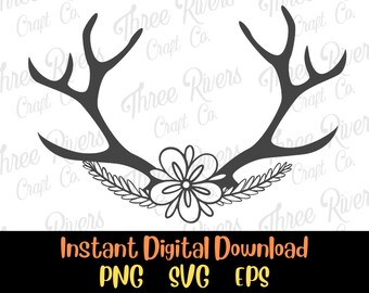 Astas florales Png, Svg, Eps, Descarga digital, Otoño, Otoño, Naturaleza