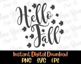 Hola Otoño Png, Svg, Eps, Descarga Digital