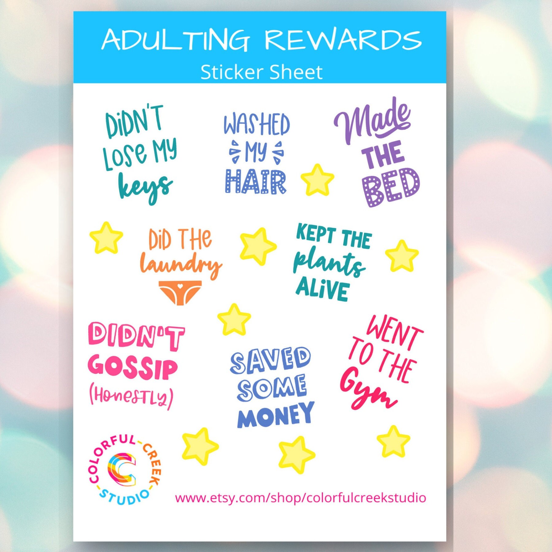 Maturity Sticker Funny Adulting Reward Stickers, Millennial Planner Stickers - Etsy