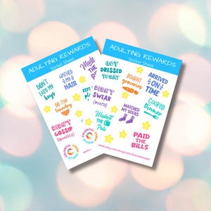 Adulting Reward Sticker, good job funny adult sticker sarcastic sticker sheet, doing adult things, millennial sticker, adult planner sticker