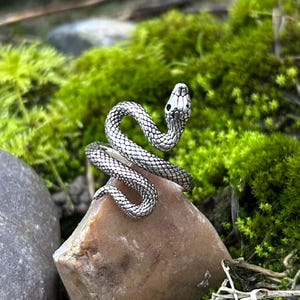 Silver Adjustable Snake Ring, Snake Ring, Snake Jewellery, Adjustable Ring, Silver Ring, Fashion Ring, Serpent Ring, Silver Snake Ring