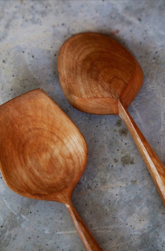 Made To Order Hand Carved Cooking/Serving Spoon set.
