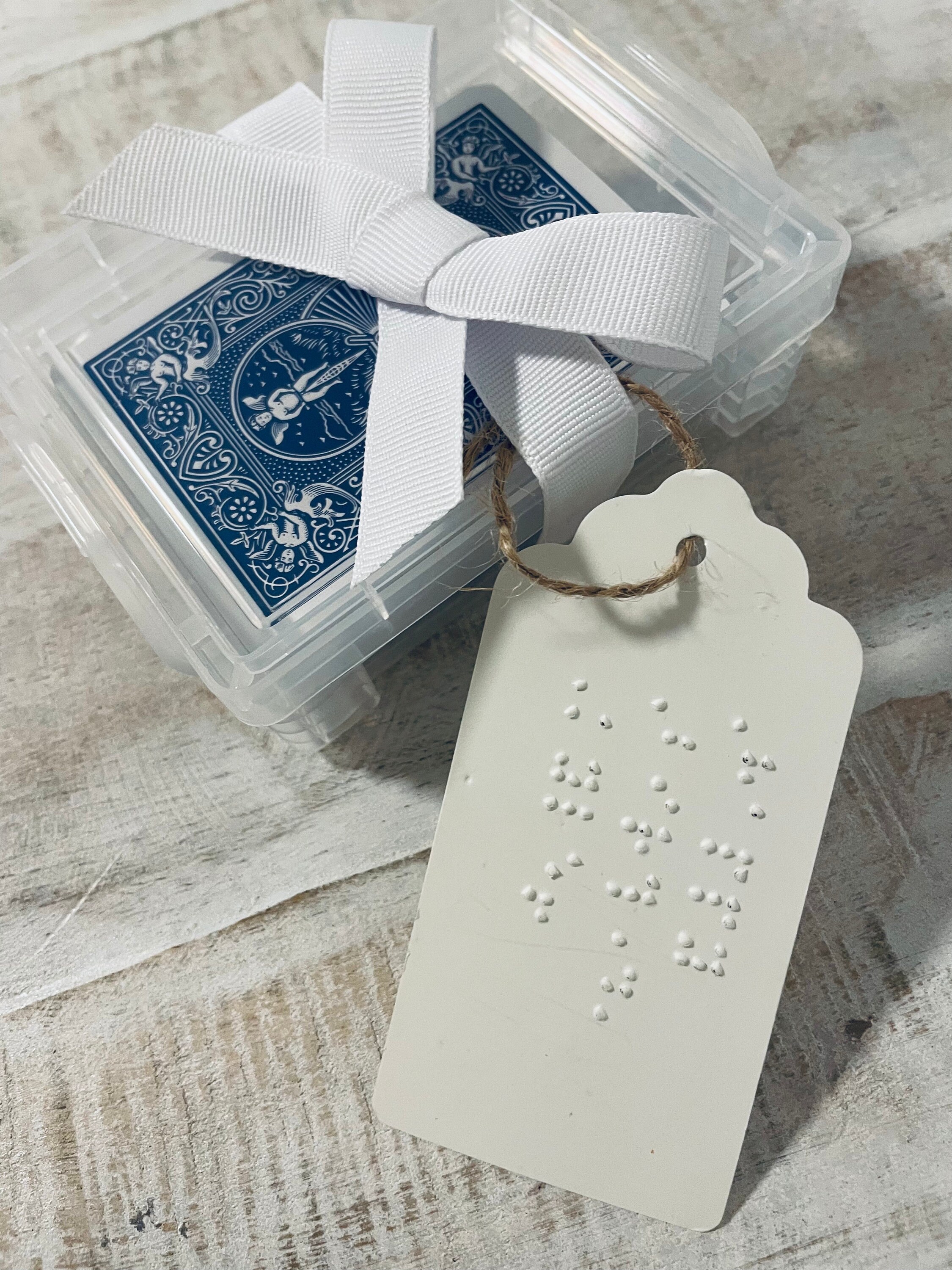 Braille Playing Cards Braille Gift Gift for Blind Person Etsy