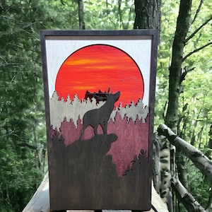 5-Layer Rocky Mountains Elk 3D Wall Art - Handmade Baltic Birch Decor - Perfect for Any Home!