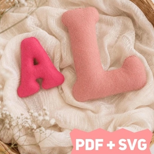 Felt Alphabet PDF Pattern A-Z | Letter Templates for Banners, Garlands & Name Signs | SVG files