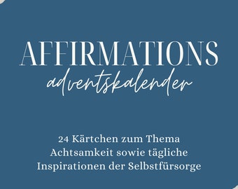 Affirmation advent calendar pdf